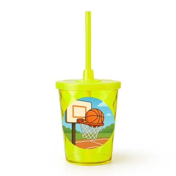 Copo Twister Personalizado 300ml Basquete