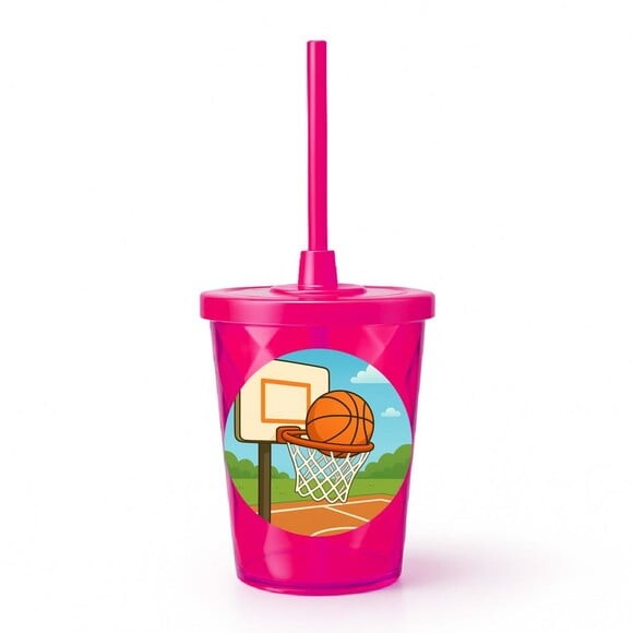 Copo Twister Personalizado 300ml Basquete