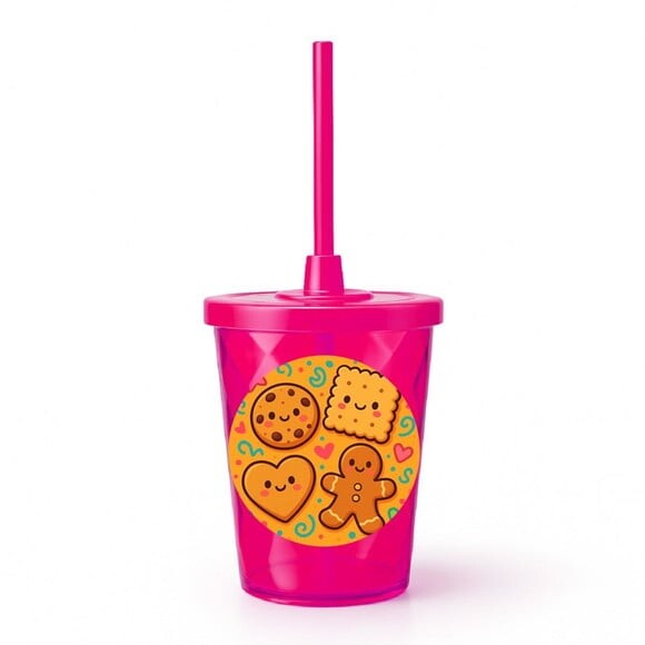Copo Twister Personalizado 300ml Biscoitinhos