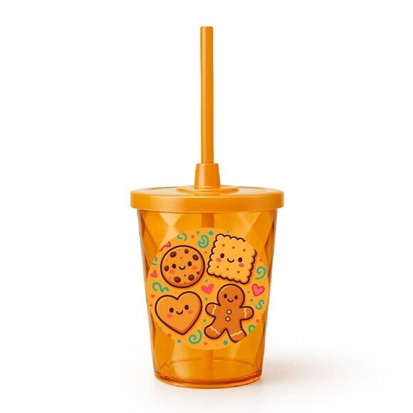 Copo Twister Personalizado 300ml Biscoitinhos