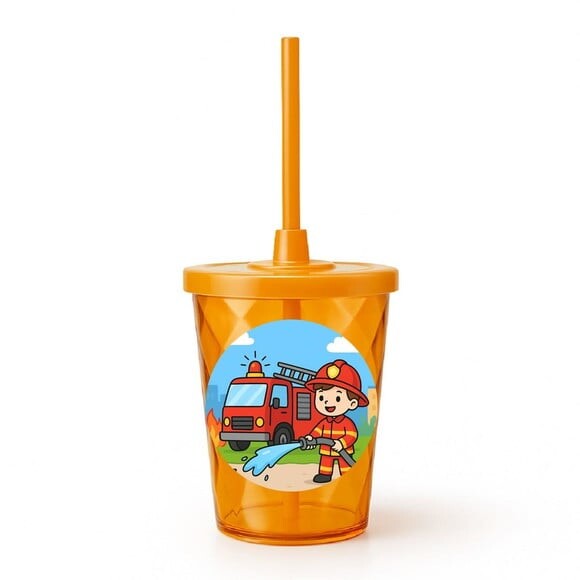Copo Twister Personalizado 300ml Bombeiros