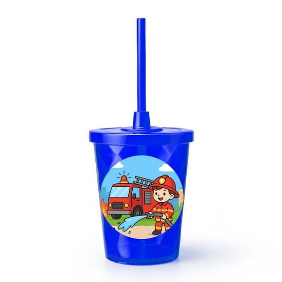 Copo Twister Personalizado 300ml Bombeiros