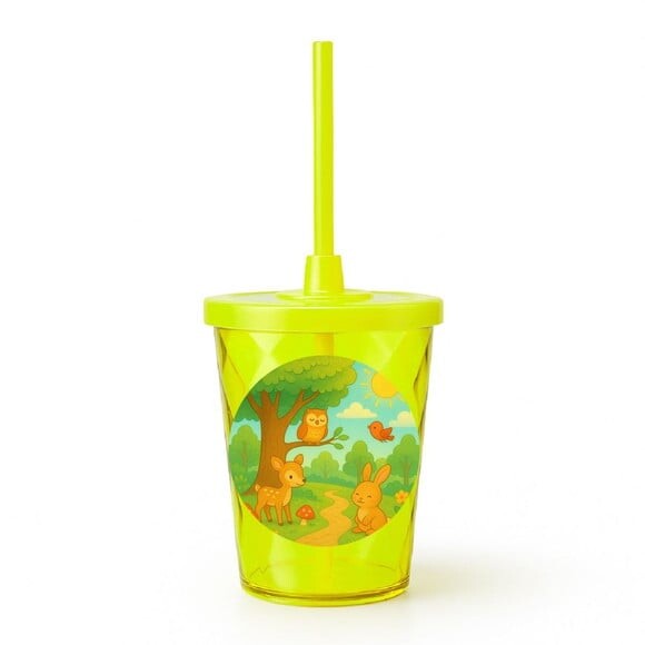 Copo Twister Personalizado 300ml Bosque Encantado