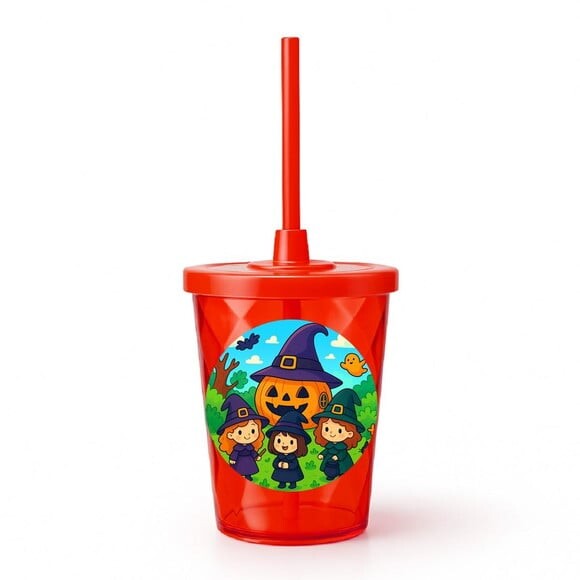 Copo Twister Personalizado 300ml Bruxinhas Fofas