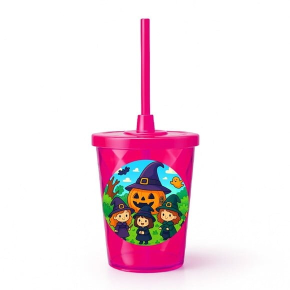 Copo Twister Personalizado 300ml Bruxinhas Fofas