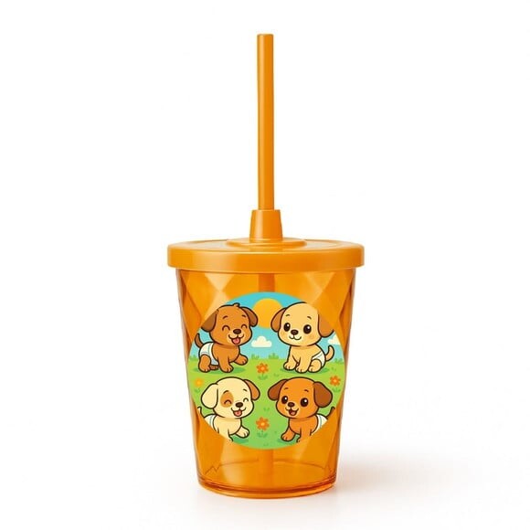 Copo Twister Personalizado 300ml Cachorrinhos Baby