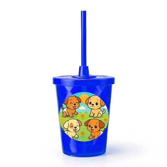 Copo Twister Personalizado 300ml Cachorrinhos Baby