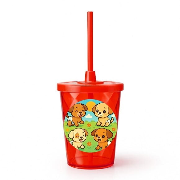 Copo Twister Personalizado 300ml Cachorrinhos Baby