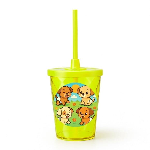 Copo Twister Personalizado 300ml Cachorrinhos Baby