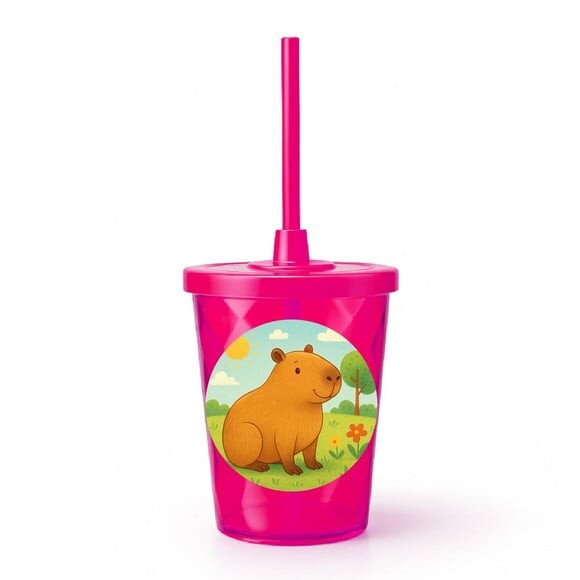 Copo Twister Personalizado 300ml Capivara