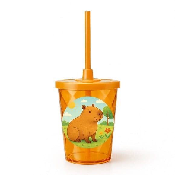 Copo Twister Personalizado 300ml Capivara