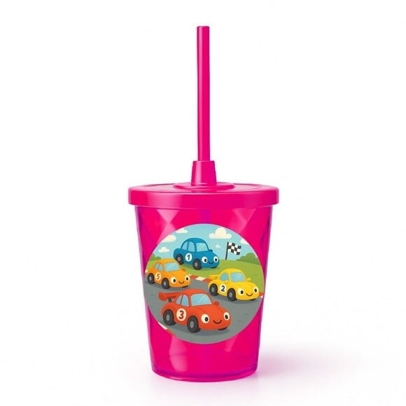 Copo Twister Personalizado 300ml Carros de Corridas
