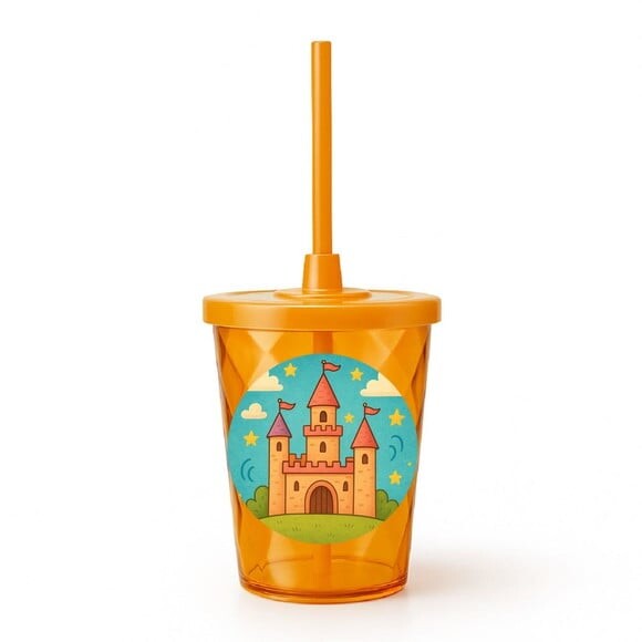 Copo Twister Personalizado 300ml Castelo Encantado