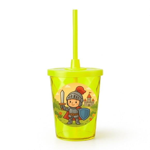 Copo Twister Personalizado 300ml Cavaleiro Medieval