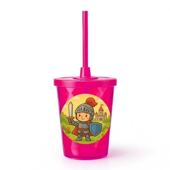 Copo Twister Personalizado 300ml Cavaleiro Medieval