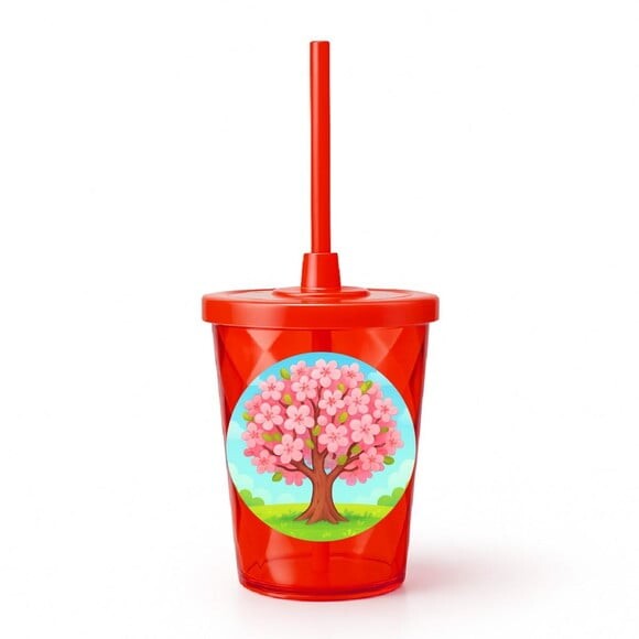 Copo Twister Personalizado 300ml Cerejeira