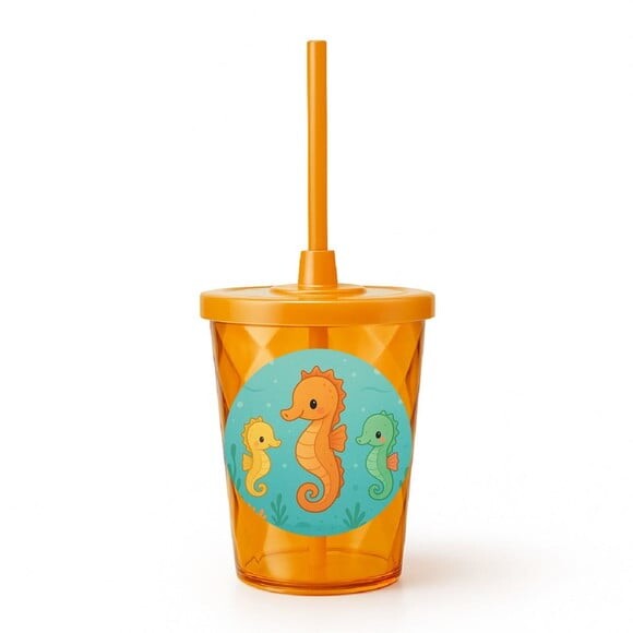 Copo Twister Personalizado 300ml Cavalos Marinhos