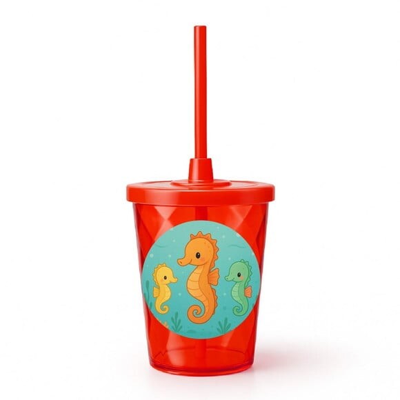 Copo Twister Personalizado 300ml Cavalos Marinhos