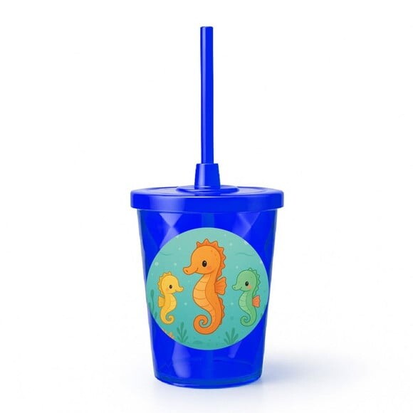 Copo Twister Personalizado 300ml Cavalos Marinhos