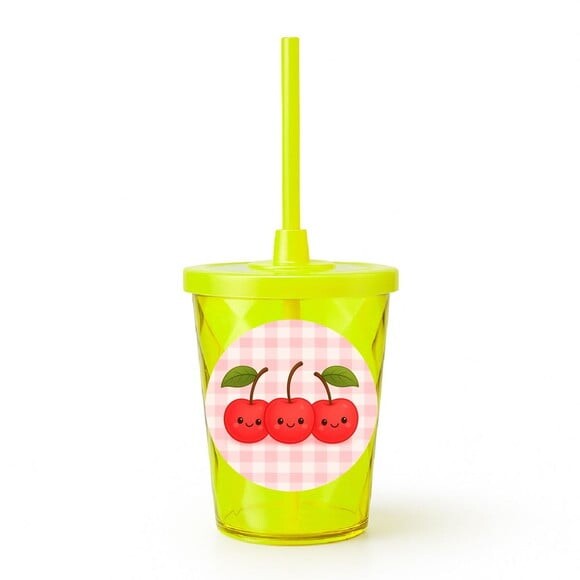 Copo Twister Personalizado 300ml Cerejinha