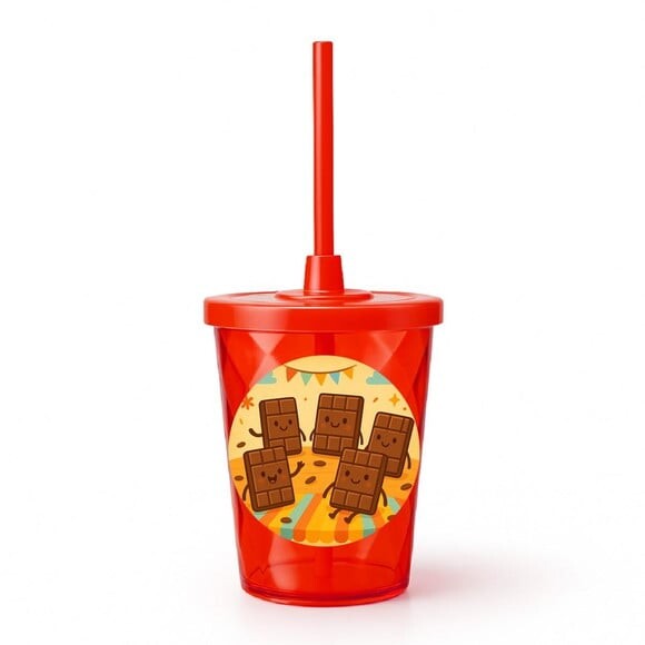 Copo Twister Personalizado 300ml Chocolates