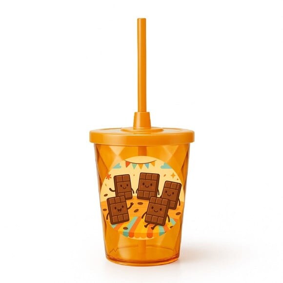 Copo Twister Personalizado 300ml Chocolates