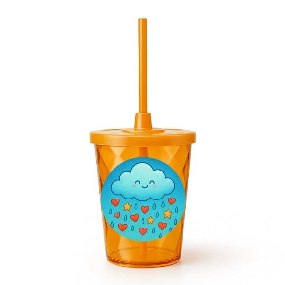 Copo Twister Personalizado 300ml Chuva de Bênçãos