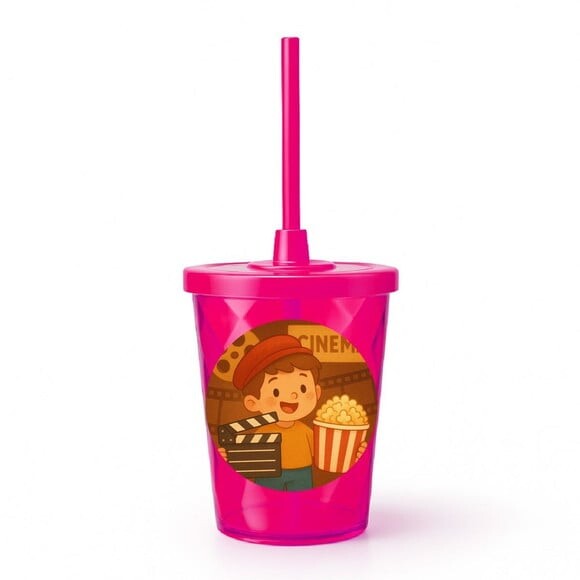 Copo Twister Personalizado 300ml Cinema Antigo