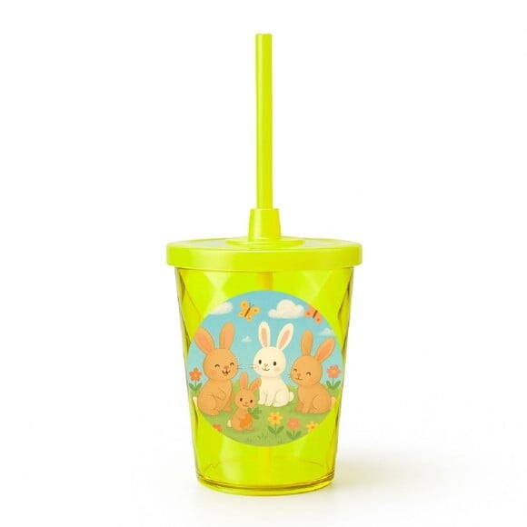 Copo Twister Personalizado 300ml Coelhinhos