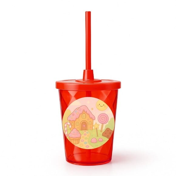 Copo Twister Personalizado 300ml Confeitaria Kids