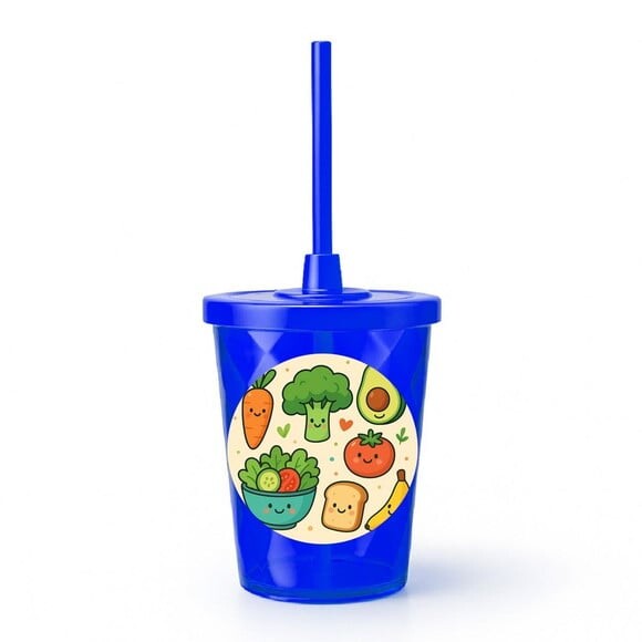 Copo Twister Personalizado 300ml Comidinhas Saudáveis