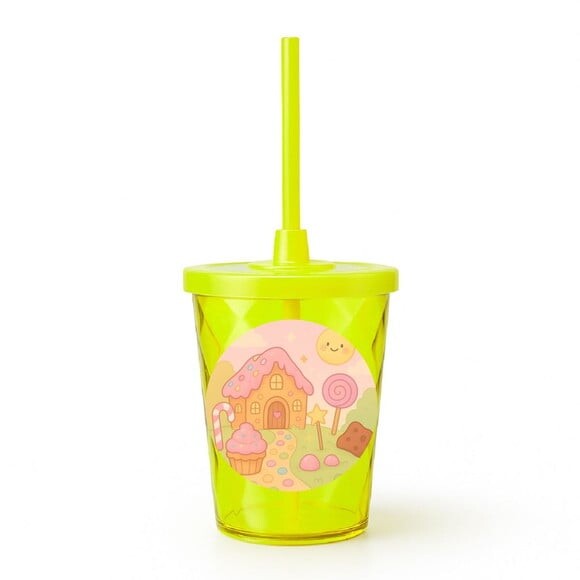 Copo Twister Personalizado 300ml Confeitaria Kids