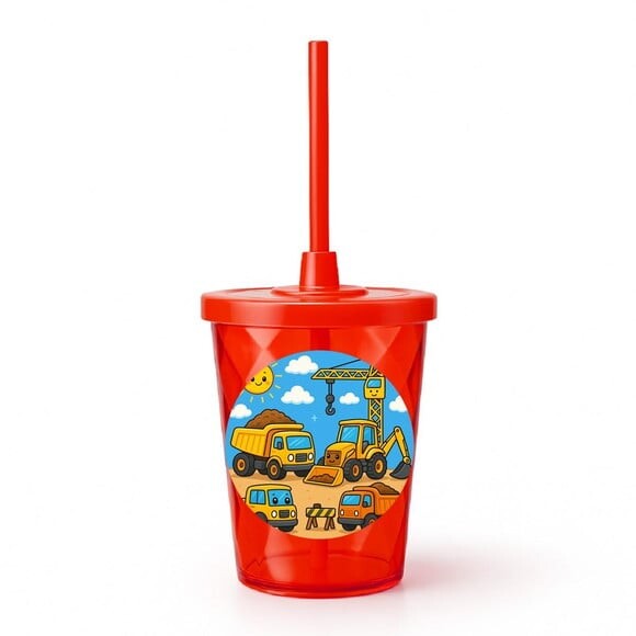 Copo Twister Personalizado 300ml Construção Civil