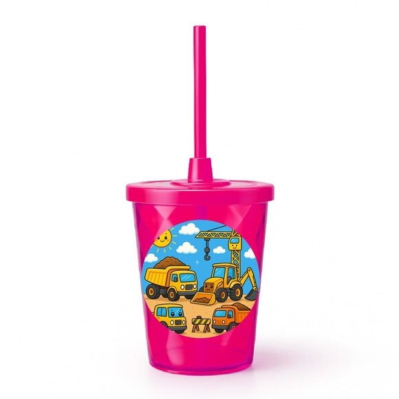 Copo Twister Personalizado 300ml Construção Civil