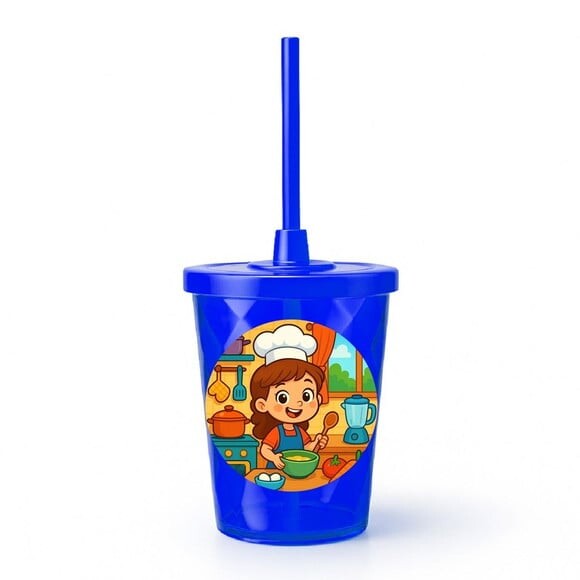 Copo Twister Personalizado 300ml Cozinha Kids