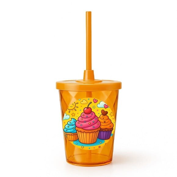 Copo Twister Personalizado 300ml Cupcakes