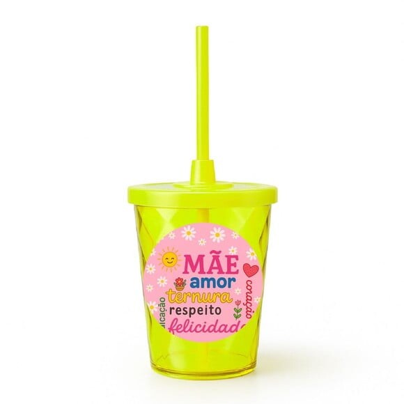 Copo Twister Personalizado 300ml Dia das Mães