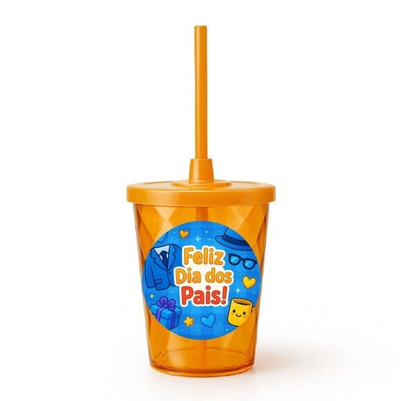 Copo Twister Personalizado 300ml Dia dos Pais