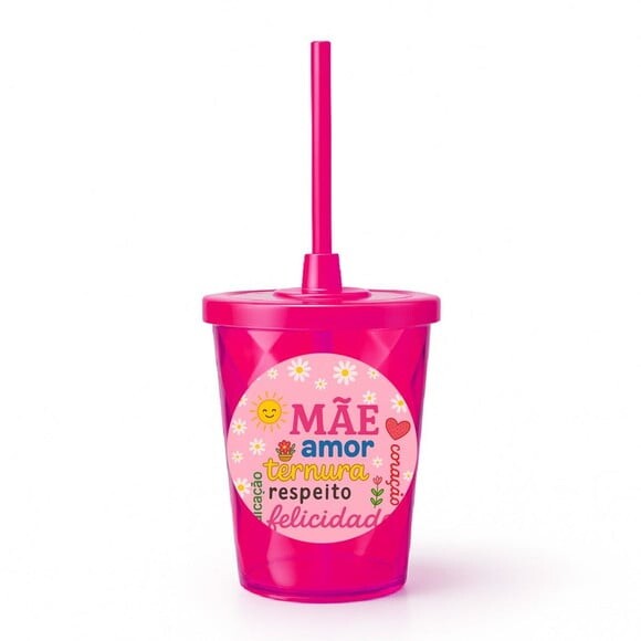 Copo Twister Personalizado 300ml Dia das Mães
