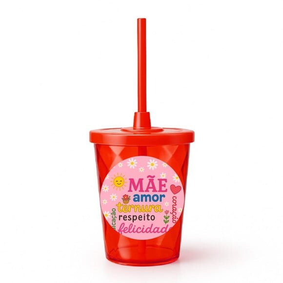 Copo Twister Personalizado 300ml Dia das Mães
