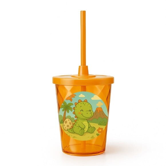 Copo Twister Personalizado 300ml Dinossauro Baby
