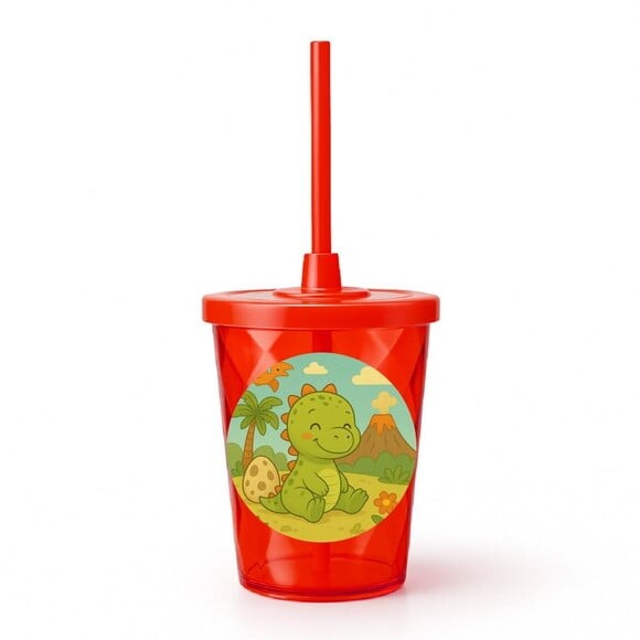 Copo Twister Personalizado 300ml Dinossauro Baby