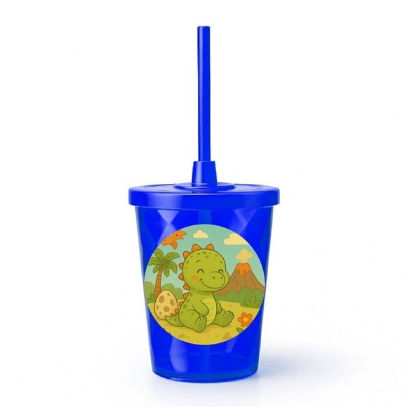 Copo Twister Personalizado 300ml Dinossauro Baby