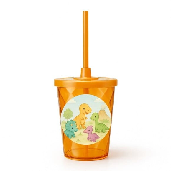 Copo Twister Personalizado 300ml Dinossauros Baby