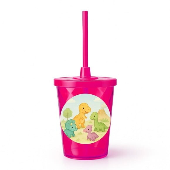 Copo Twister Personalizado 300ml Dinossauros Baby