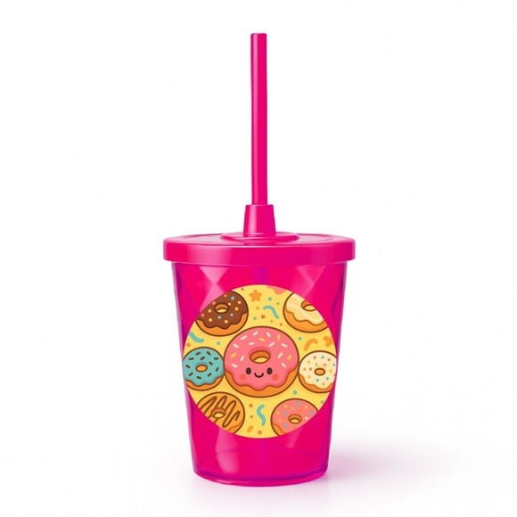Copo Twister Personalizado 300ml Donuts