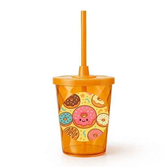 Copo Twister Personalizado 300ml Donuts