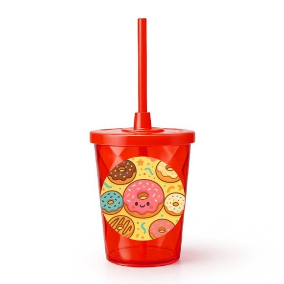 Copo Twister Personalizado 300ml Donuts