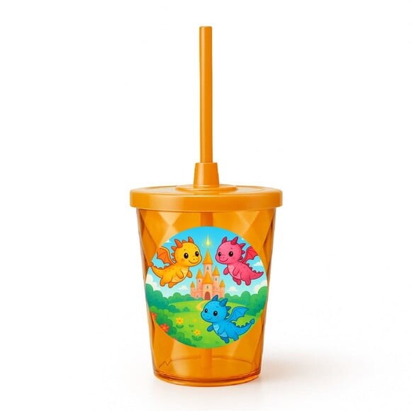 Copo Twister Personalizado 300ml Dragões