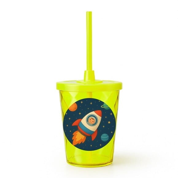 Copo Twister Personalizado 300ml Espaço Sideral